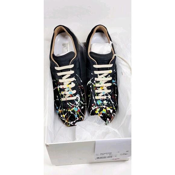 MAISON MARGIELA Leather Sneakers US8 UK7 EU41 Paint Splatter main image 8